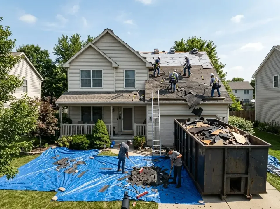 roof-replacement-debris-remova-004 — frequently asked questions, Cheapest Dumpster Rentals in Hillsboro, IL